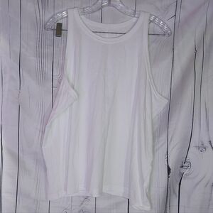 Everlane White Halogen Crew Neck Basic Minimalist Tank Top